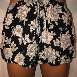 Brandy Melville Flowy Flower Shorts